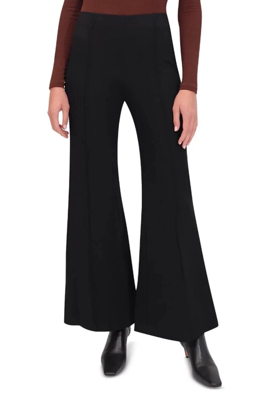 NWT Bagatelle Collection XL Black Ponte Stretch High Rise Wide Leg Pants
